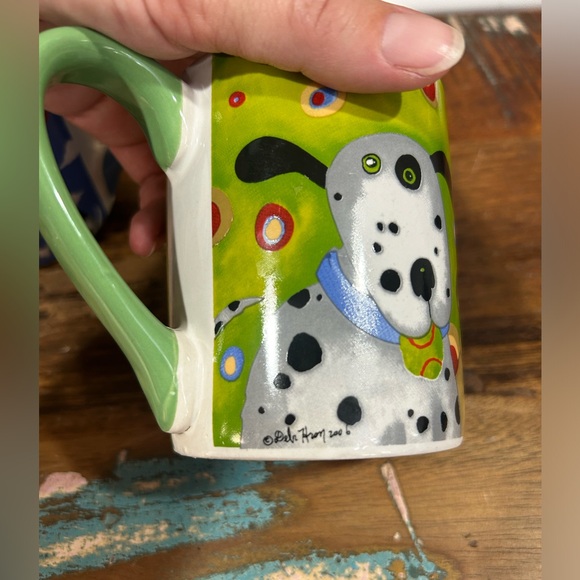 Gibson Elite Top Dog Mugs Coffee Cups - Set of 4 - Picture 2 of 13